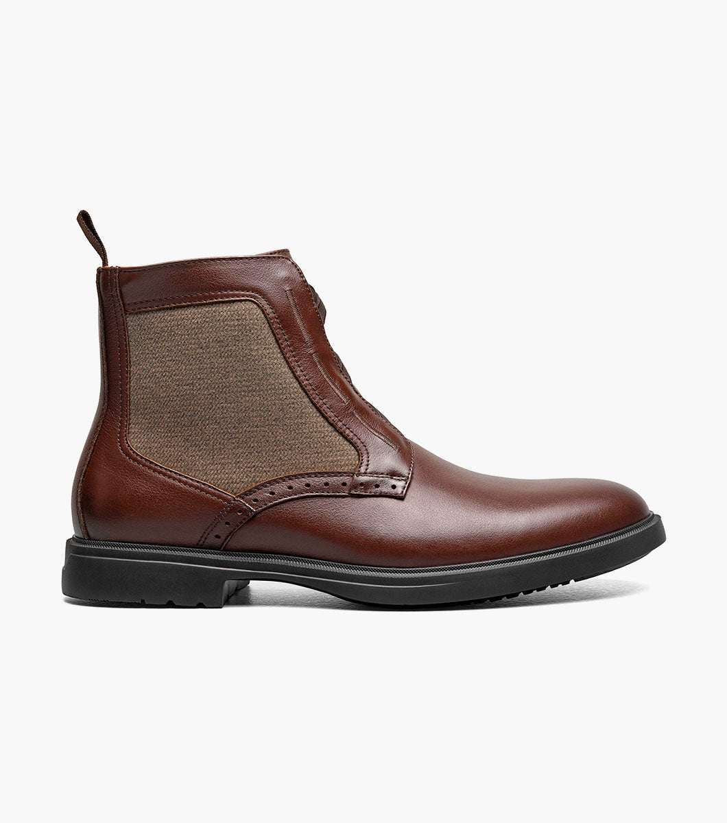 Stacy Adams Thompson Plain Toe Elastic Lace Boot by Stacy Adams Shoes - 7