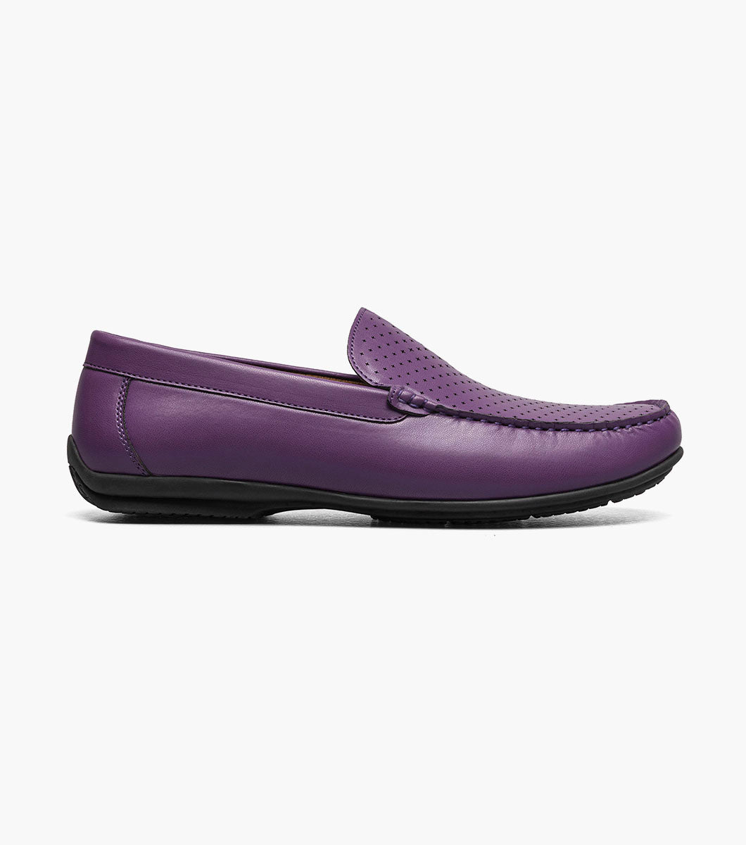 Stacy Adams Conroy Moc Toe Perf Slip On by Stacy Adams Shoes - 7