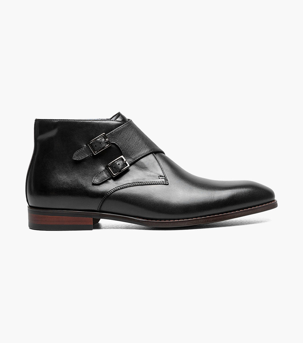 Stacy Adams Kaius Plain Toe Double Monk Strap Boot by Stacy Adams Shoes