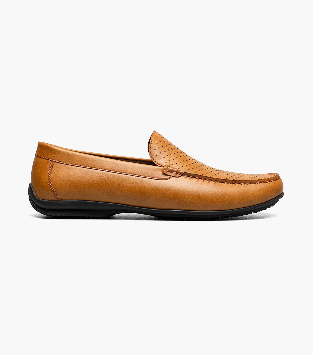 Stacy Adams Conroy Moc Toe Perf Slip On by Stacy Adams Shoes - 7
