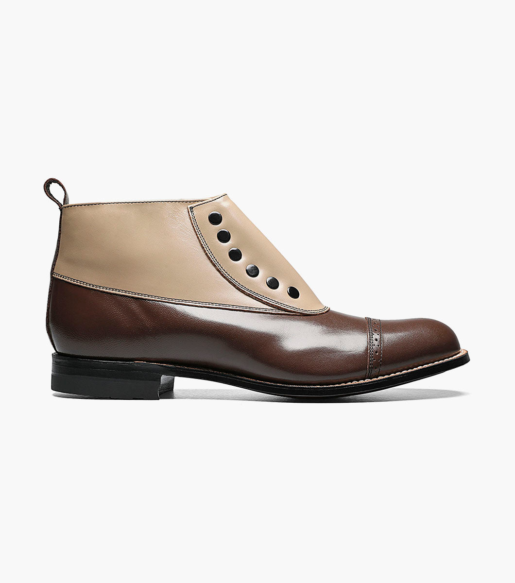 Stacy Adams Madison Spectator Spat Cap Toe Boot by Stacy Adams Shoes - 8
