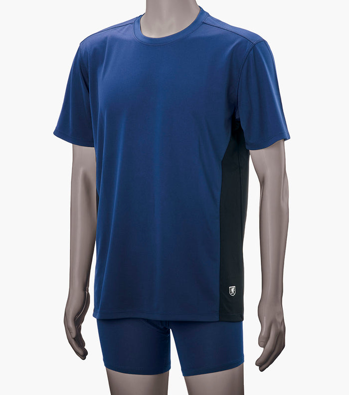CREW NECK BLOCK T-SHIRT Performance Fabric