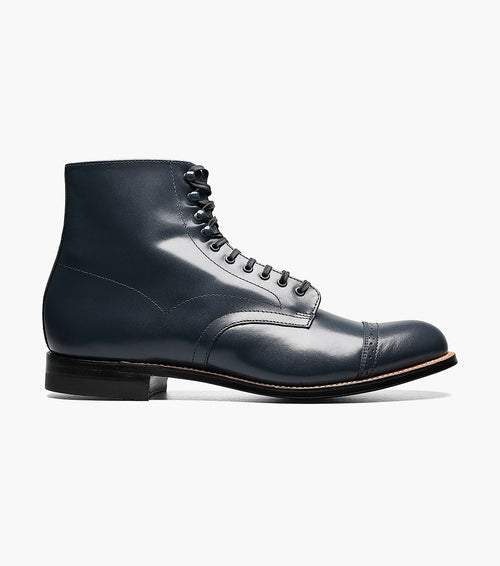 Stacy Adams MADISON Cap Toe Boot Navy by Stacy Adams Shoes