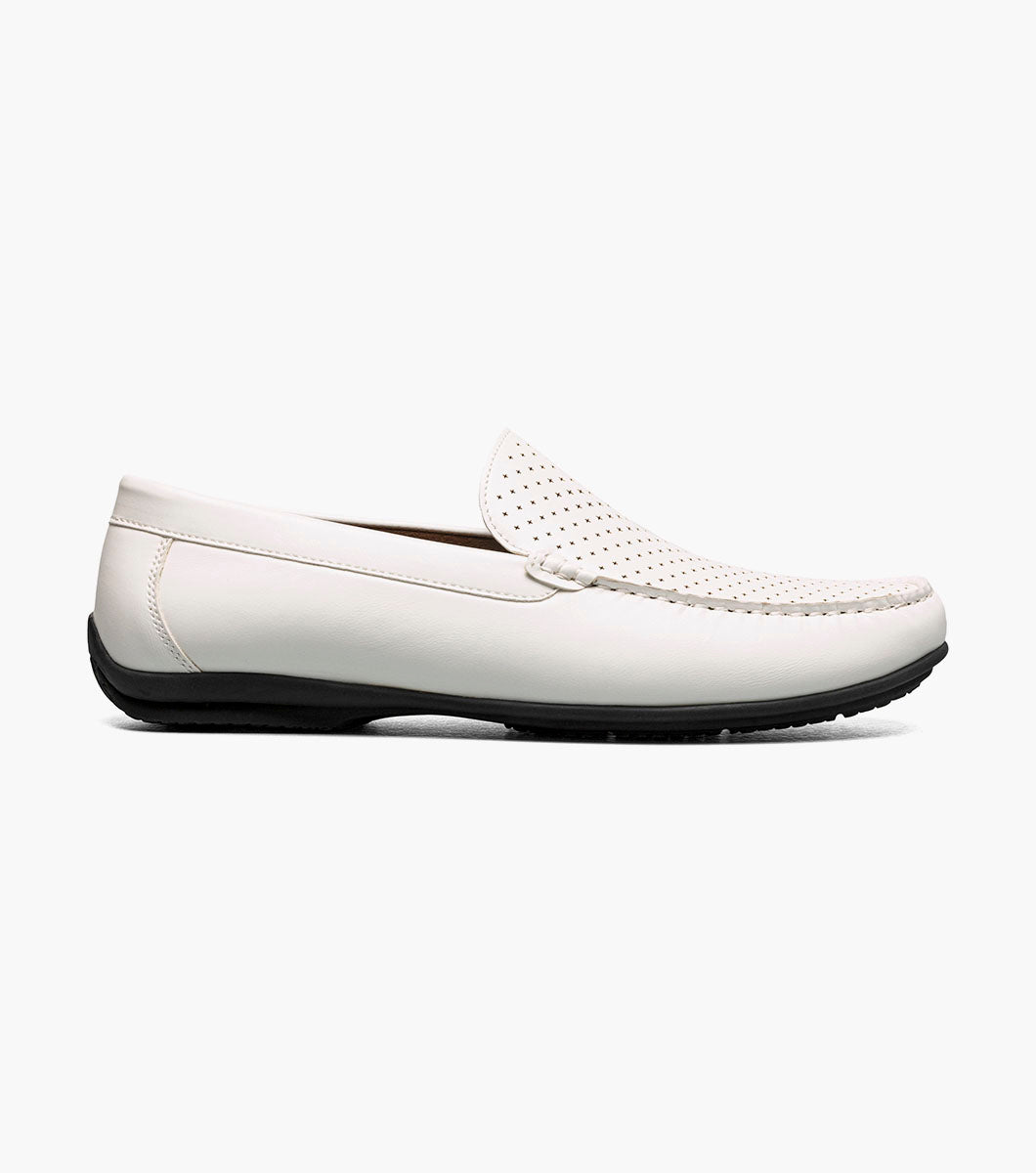 Stacy Adams Conroy Moc Toe Perf Slip On by Stacy Adams Shoes - 7