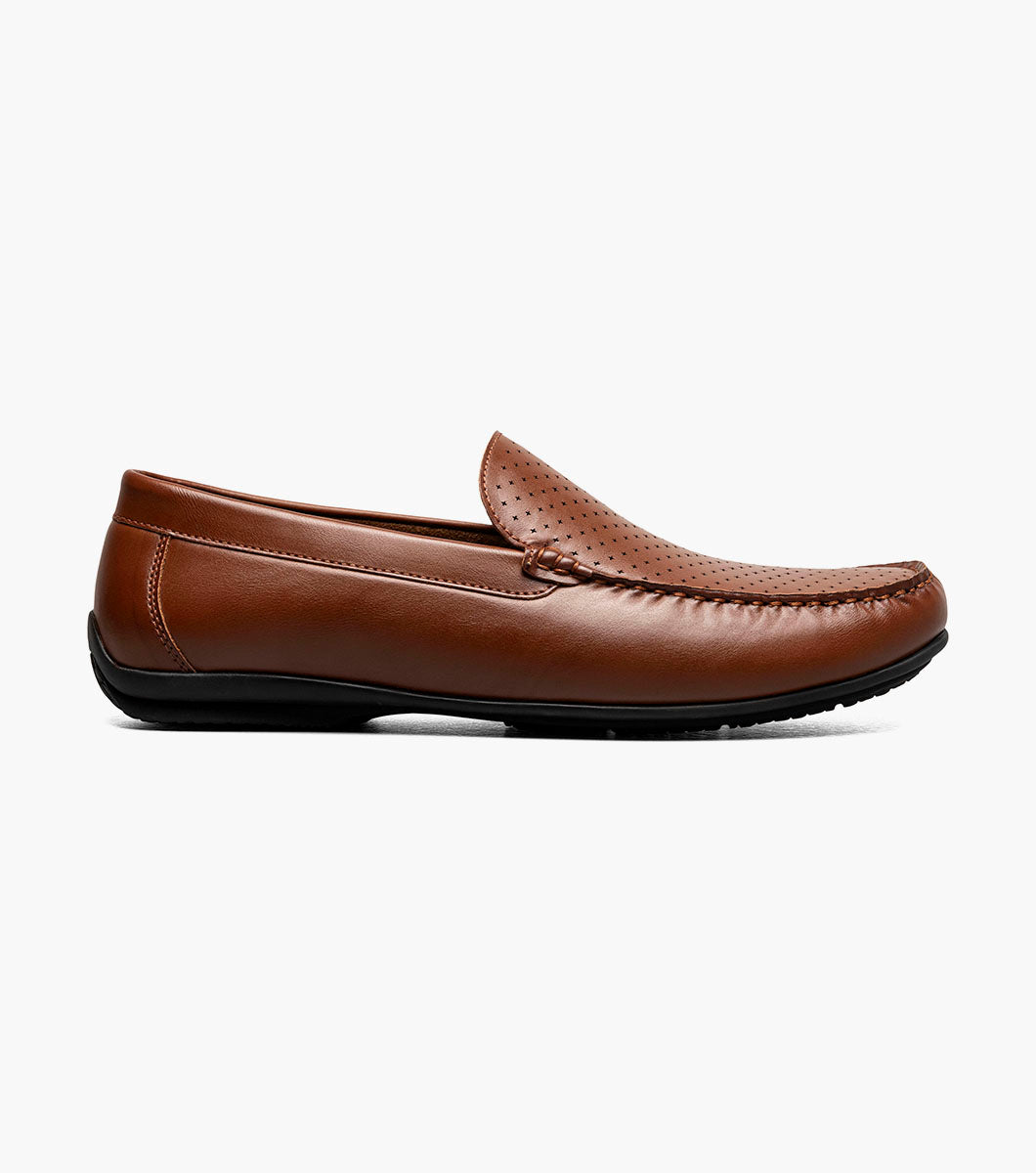 Stacy Adams Conroy Moc Toe Perf Slip On by Stacy Adams Shoes - 7