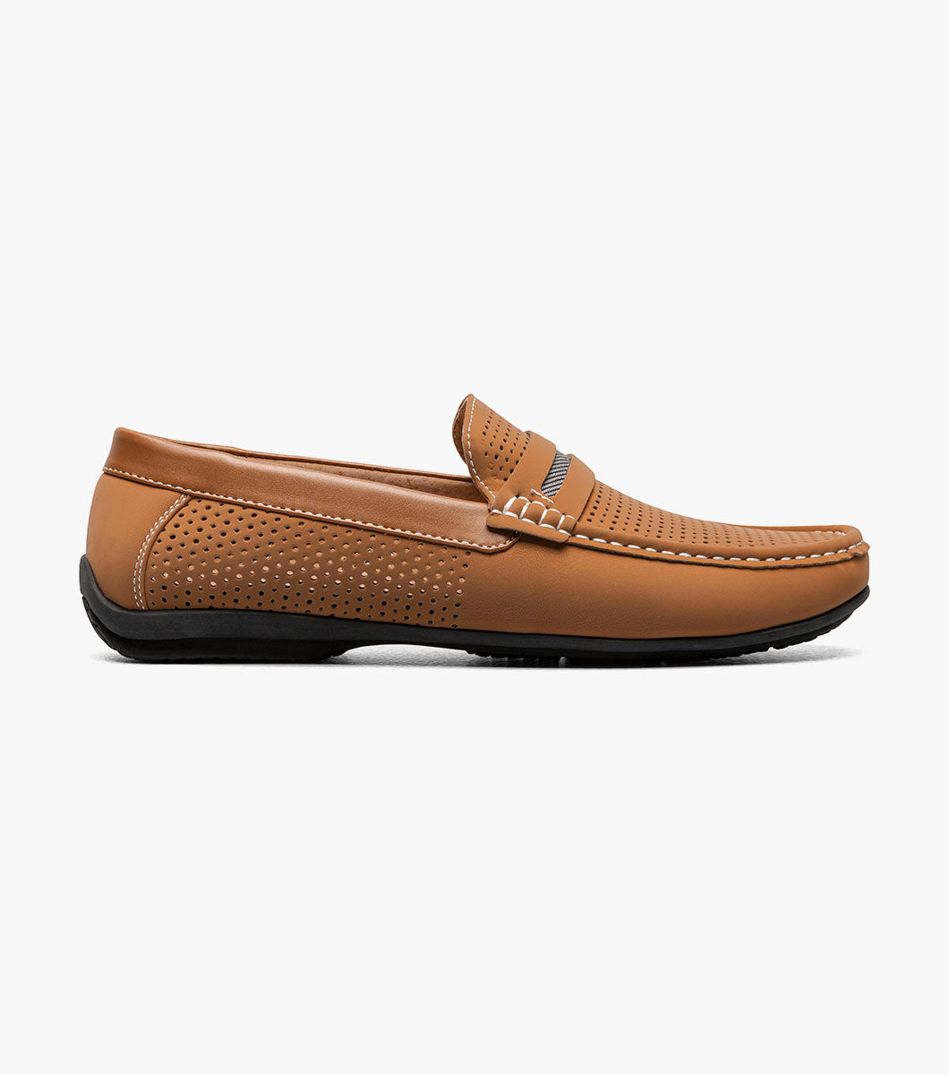Stacy Adams Corby Moc Toe Saddle Slip On by Stacy Adams Shoes - 7