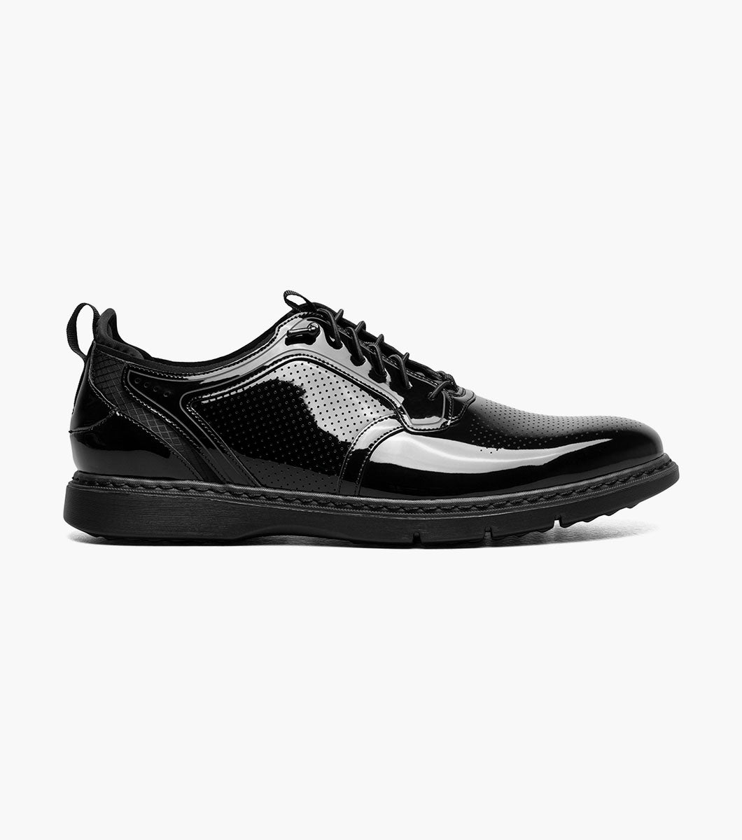 Stacy Adams Spyre Plain Toe Elastic Lace Up by Stacy Adams Shoes - 8
