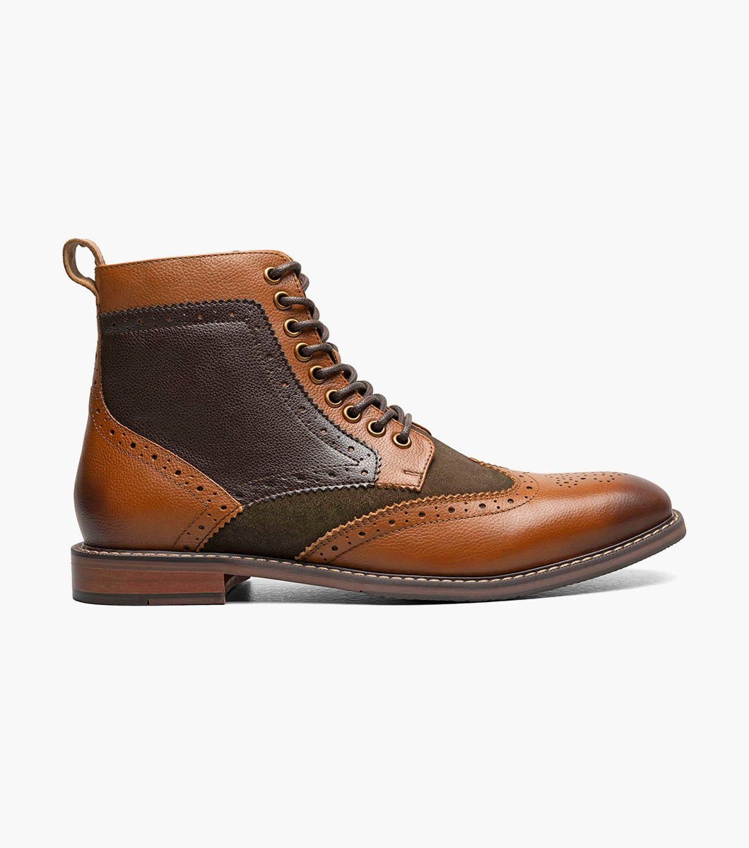 Stacy Adams Finnegan Wingtip Lace Up Boot by Stacy Adams Shoes - 14