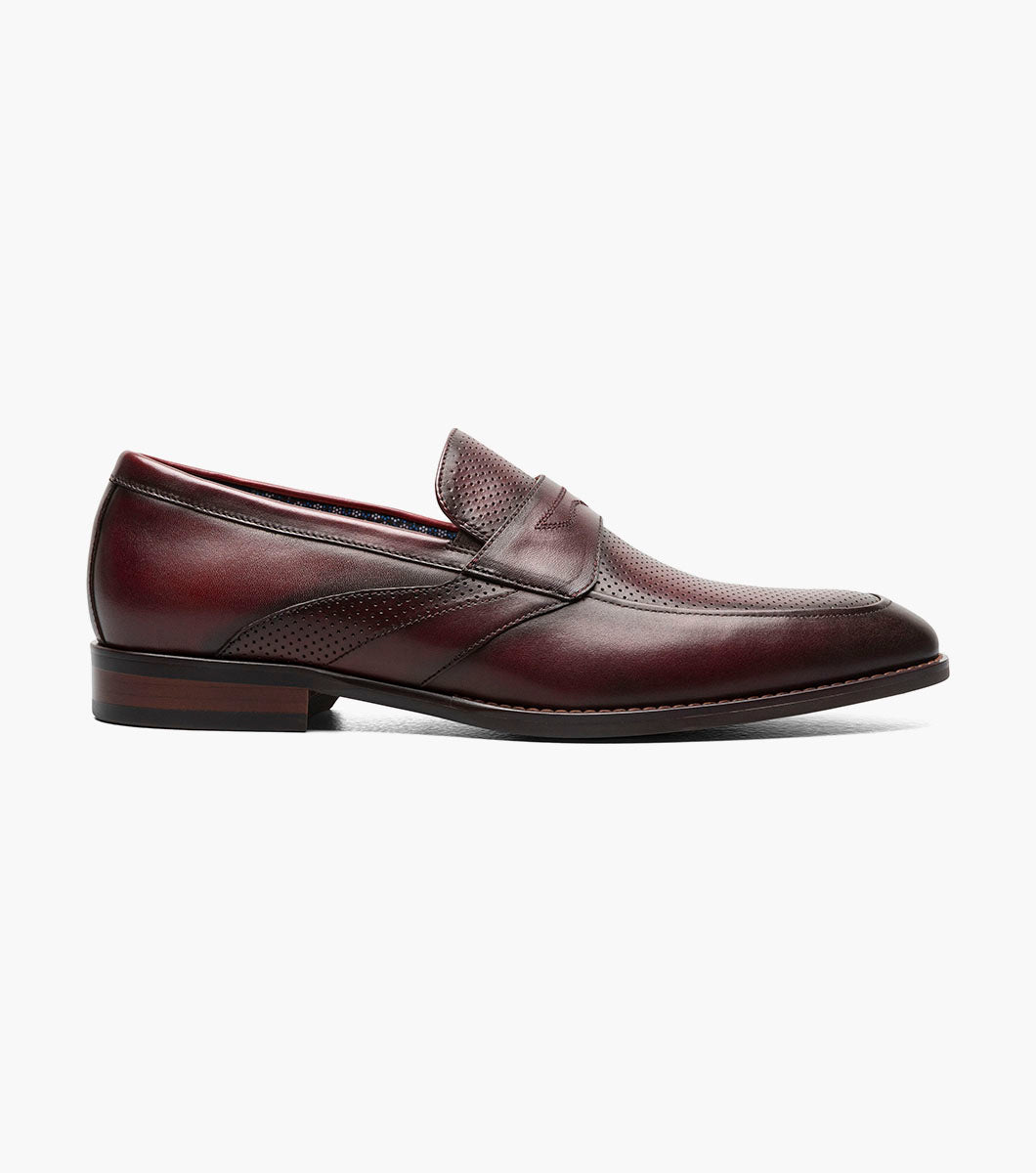 Stacy Adams Karnes Moc Toe Penny Slip On by Stacy Adams Shoes - 10.5