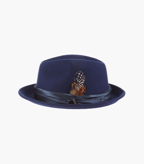 ASH FEDORA Crushable Wool Felt Pinch Front Hat
