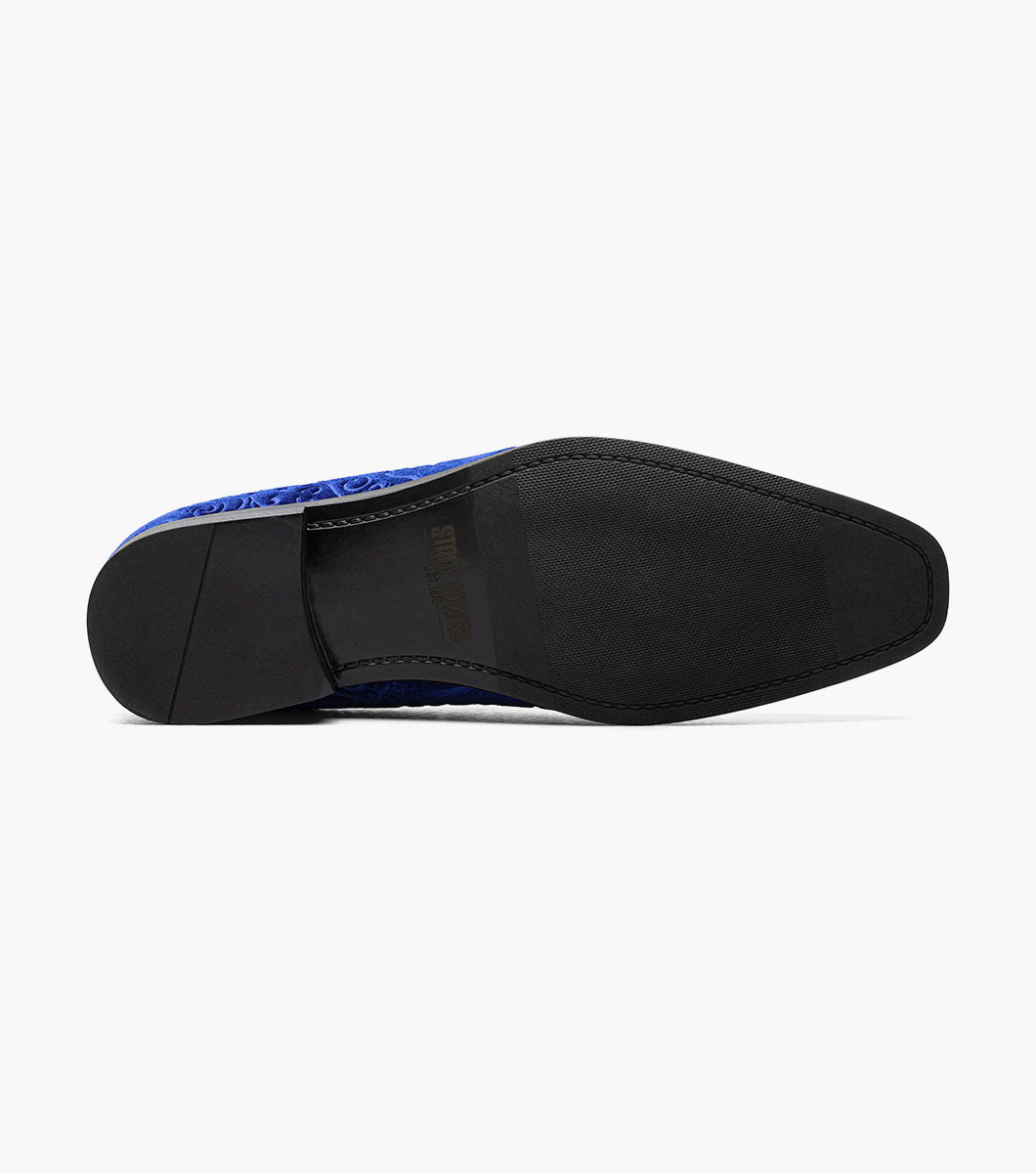 Stacy Adams Saunders Debossed Velour Slip On by Stacy Adams Shoes - 7