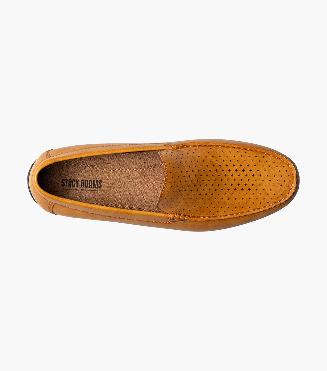 Stacy Adams Conroy Moc Toe Perf Slip On by Stacy Adams Shoes - 7