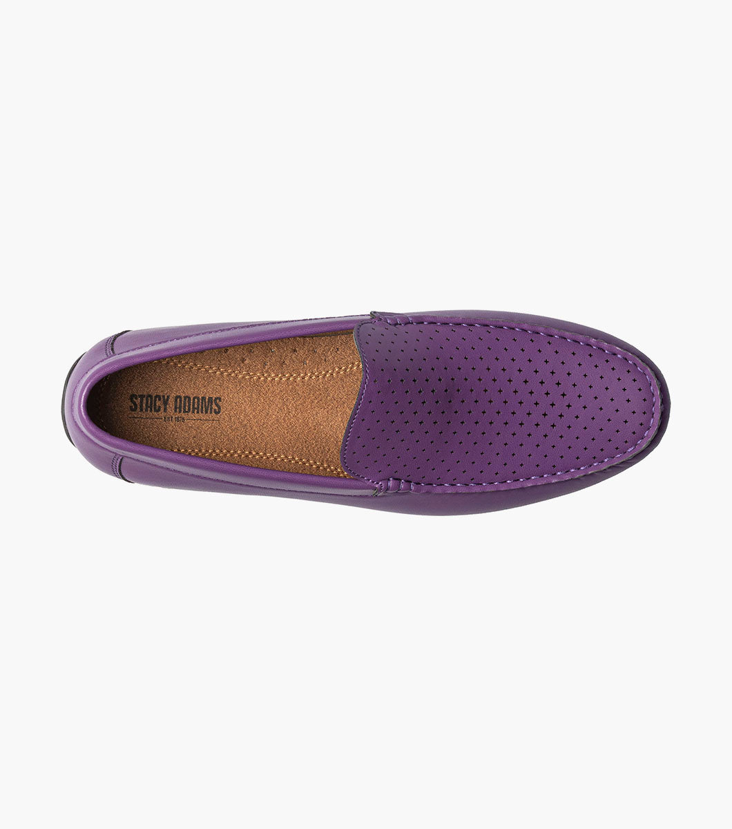 Stacy Adams Conroy Moc Toe Perf Slip On by Stacy Adams Shoes - 7