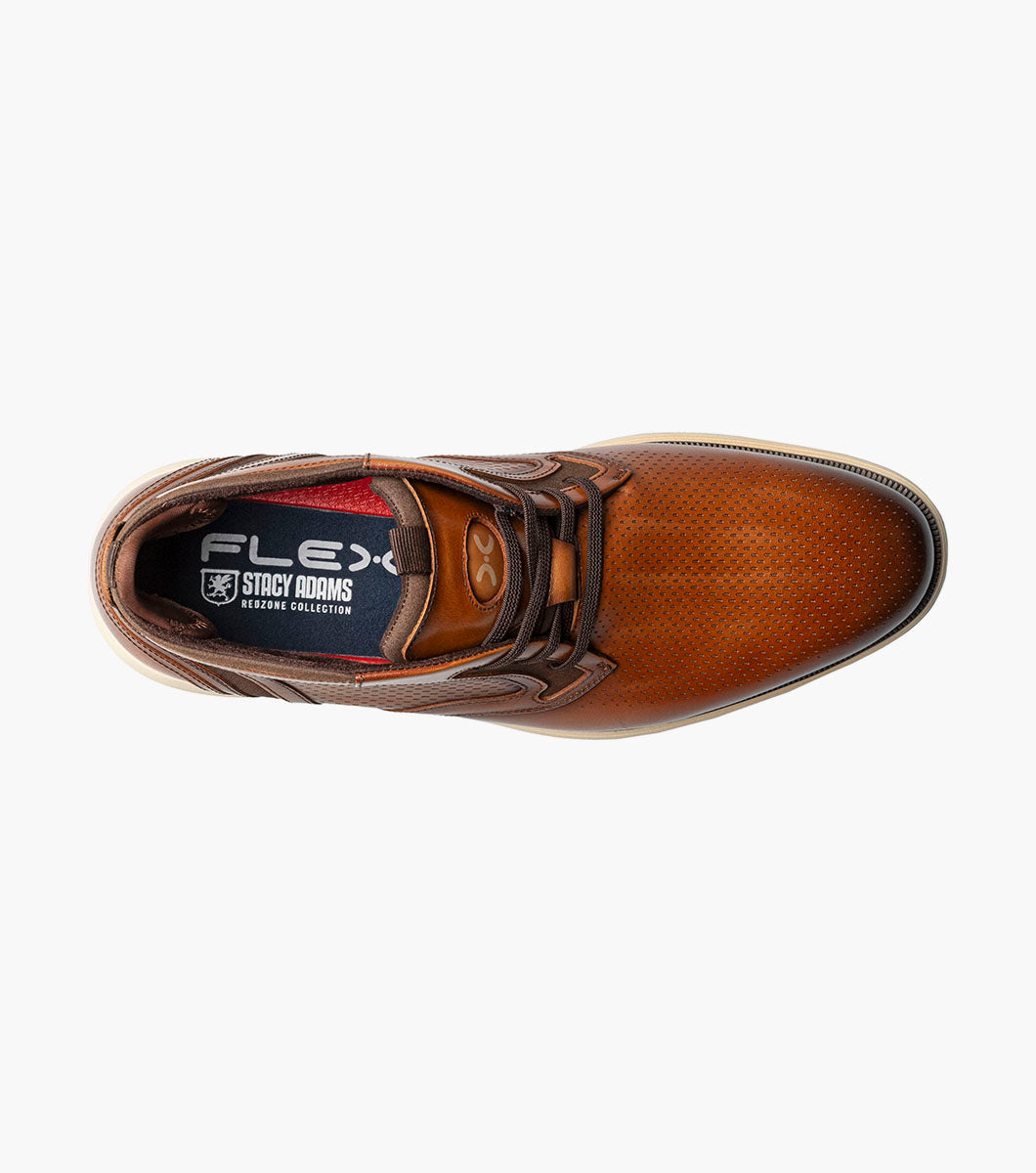 Stacy Adams Eastmont Plain Toe Elastic Lace Chukka Boot by Stacy Adams Shoes - 7