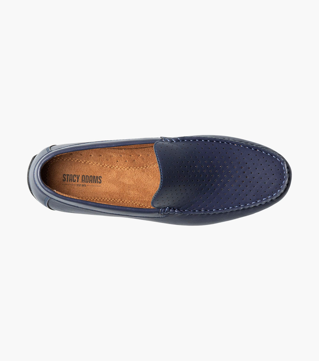Stacy Adams Conroy Moc Toe Perf Slip On by Stacy Adams Shoes - 7