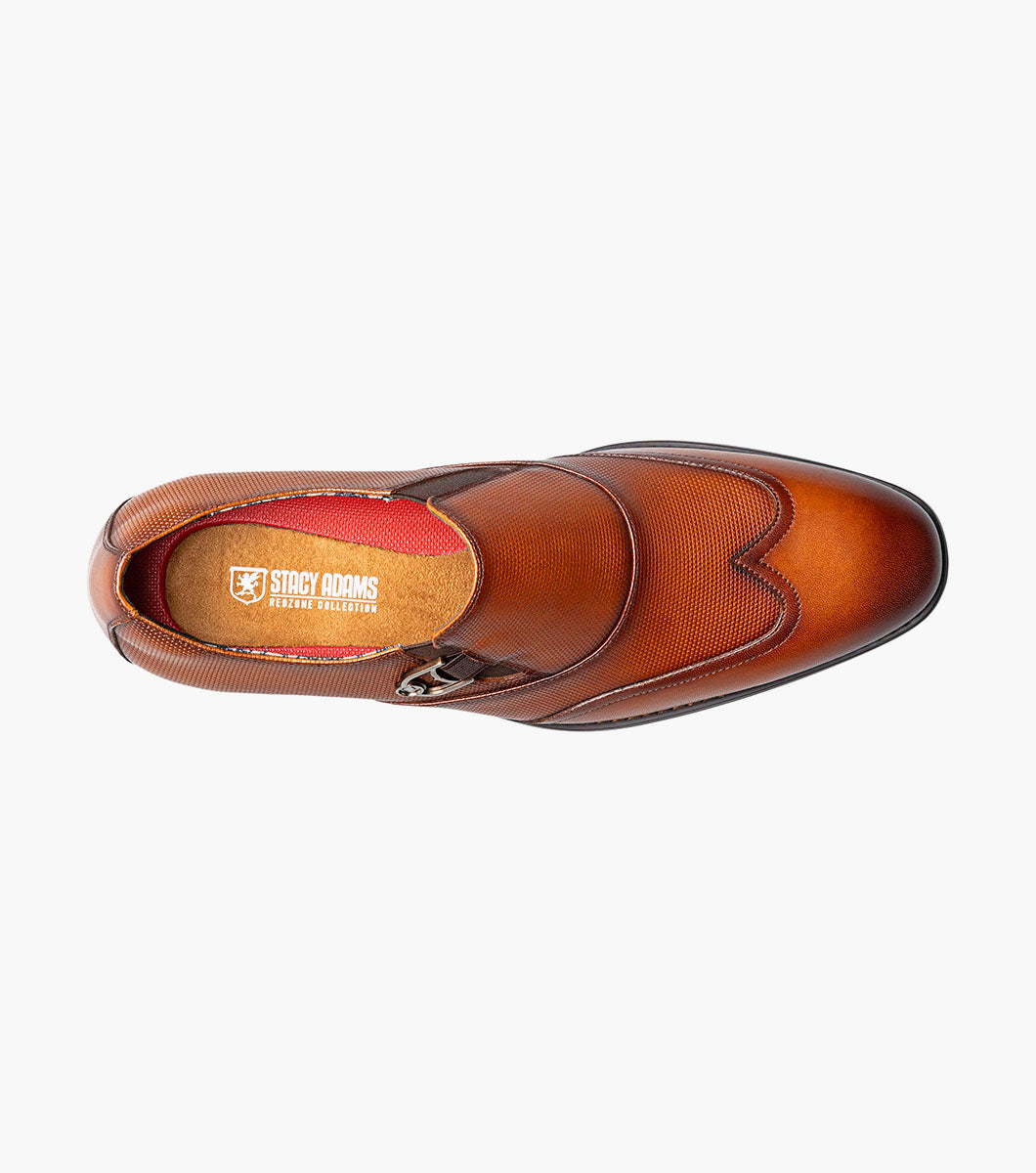 Stacy Adams Lockwood Wingtip Ornament Slip On by Stacy Adams Shoes - 7.5