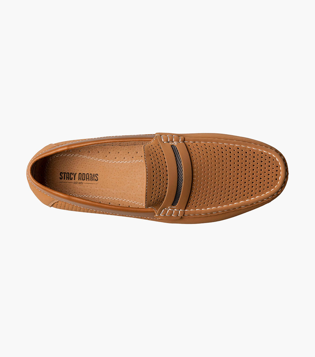 Stacy Adams Corby Moc Toe Saddle Slip On by Stacy Adams Shoes - 7