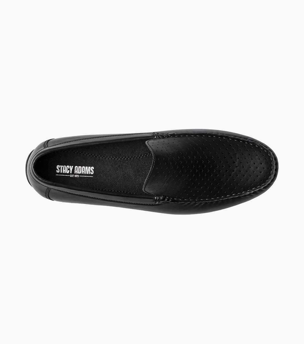 Stacy Adams Conroy Moc Toe Perf Slip On by Stacy Adams Shoes - 7