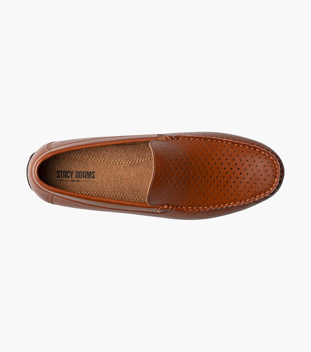 Stacy Adams Conroy Moc Toe Perf Slip On by Stacy Adams Shoes - 7