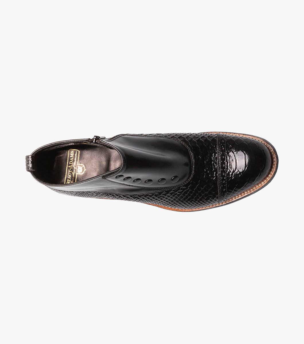 Stacy Adams Madison Spectator Spat Cap Toe Demi Boot by Stacy Adams Shoes - 7