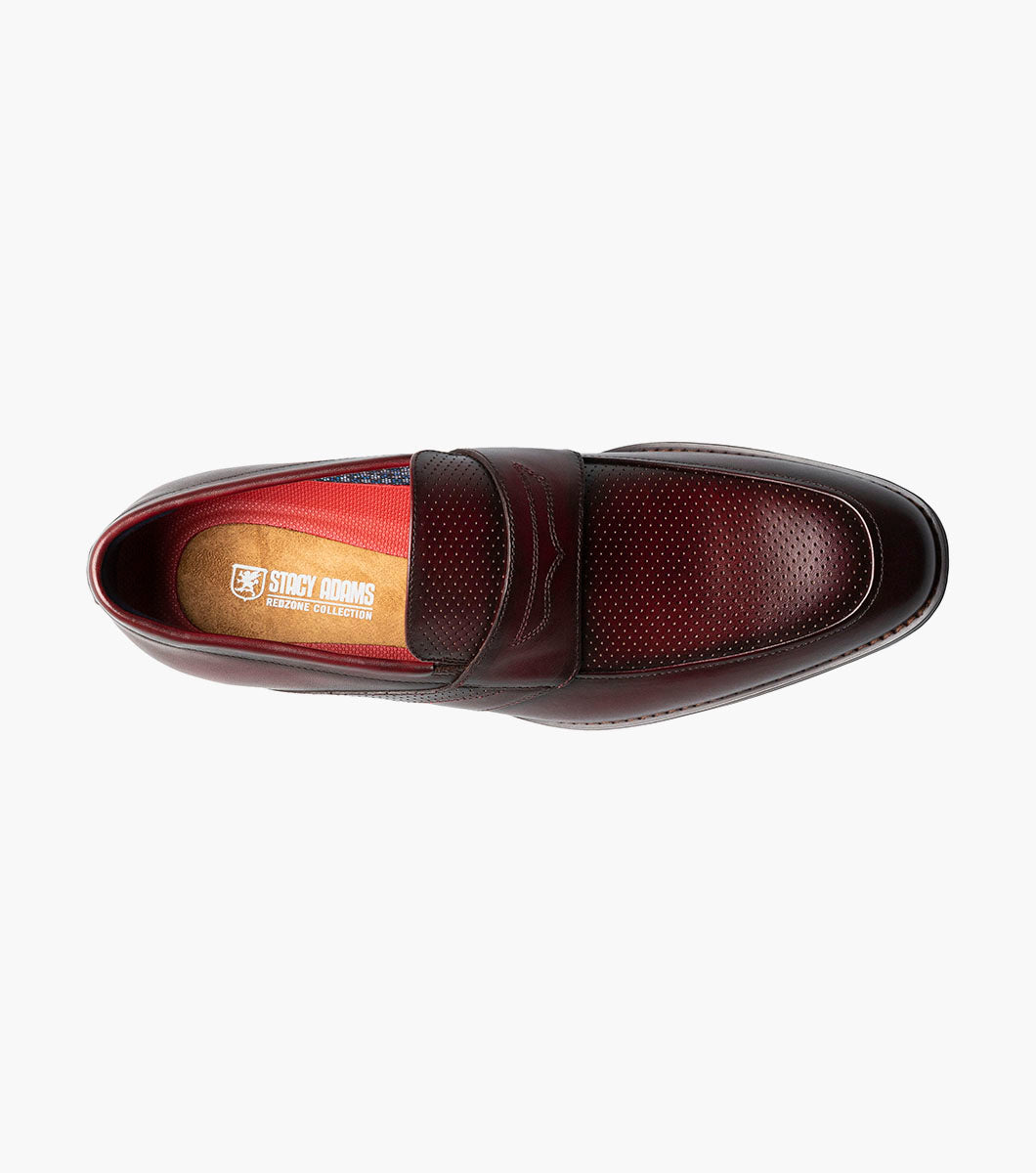 Stacy Adams Karnes Moc Toe Penny Slip On by Stacy Adams Shoes - 10.5