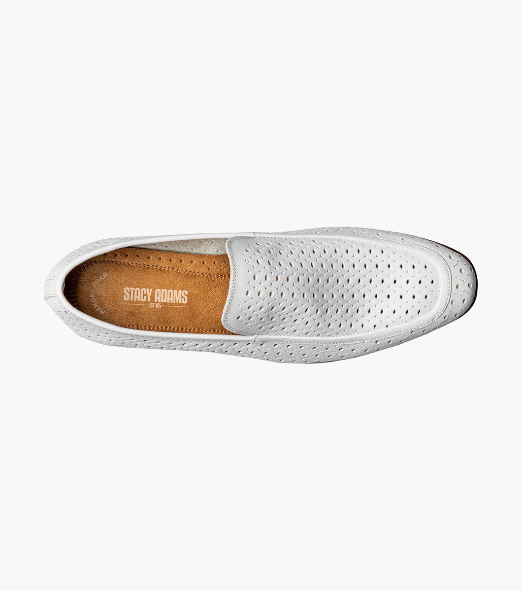 Stacy Adams Winden Moc Toe Perf Slip On by Stacy Adams Shoes - 7.5