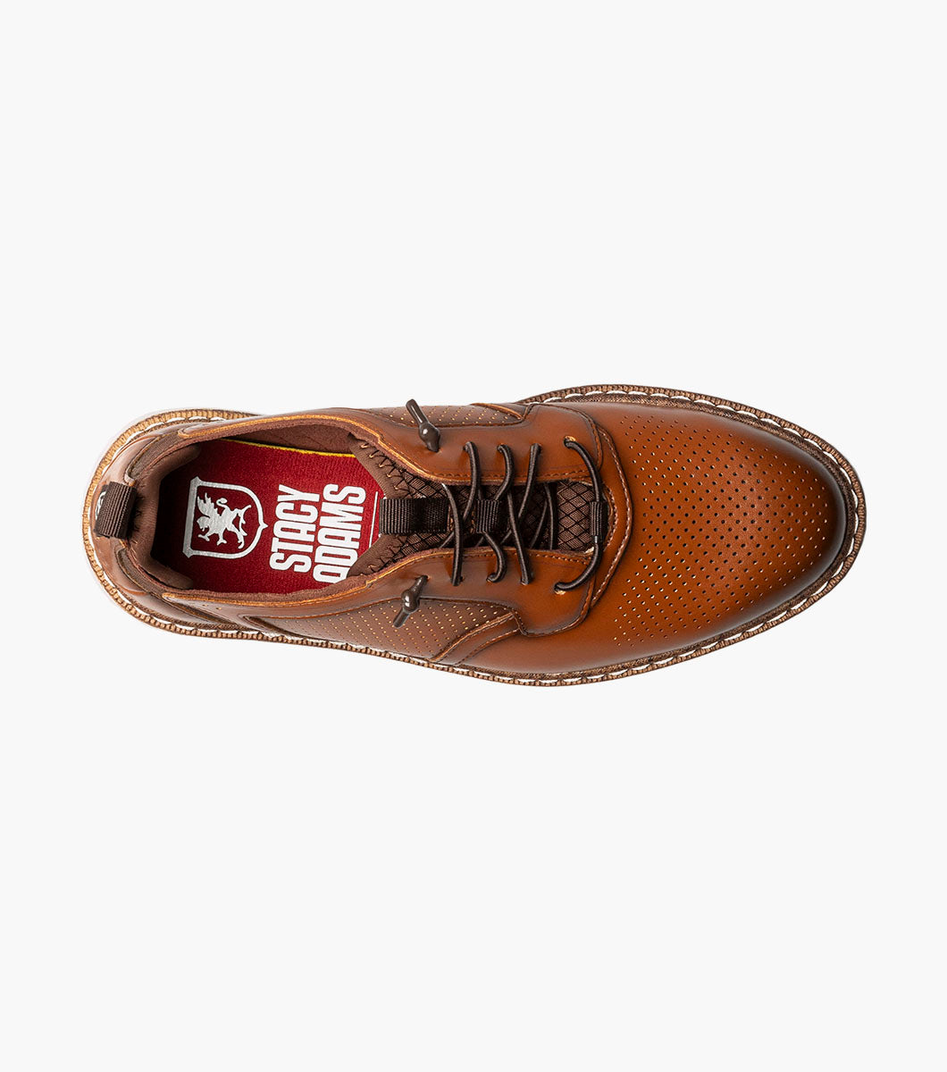 Stacy Adams Kids Sync Plain Toe Elastic Lace Up by Stacy Adams Shoes - 11