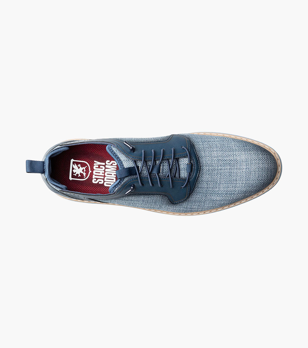 Stacy Adams Sebert Plain Toe Elastic Lace Up by Stacy Adams Shoes - 7