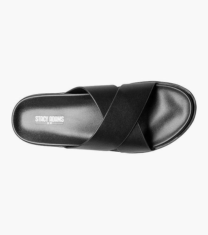 Stacy Adams Montel Cross Strap Slide Sandal by Stacy Adams Shoes - 7