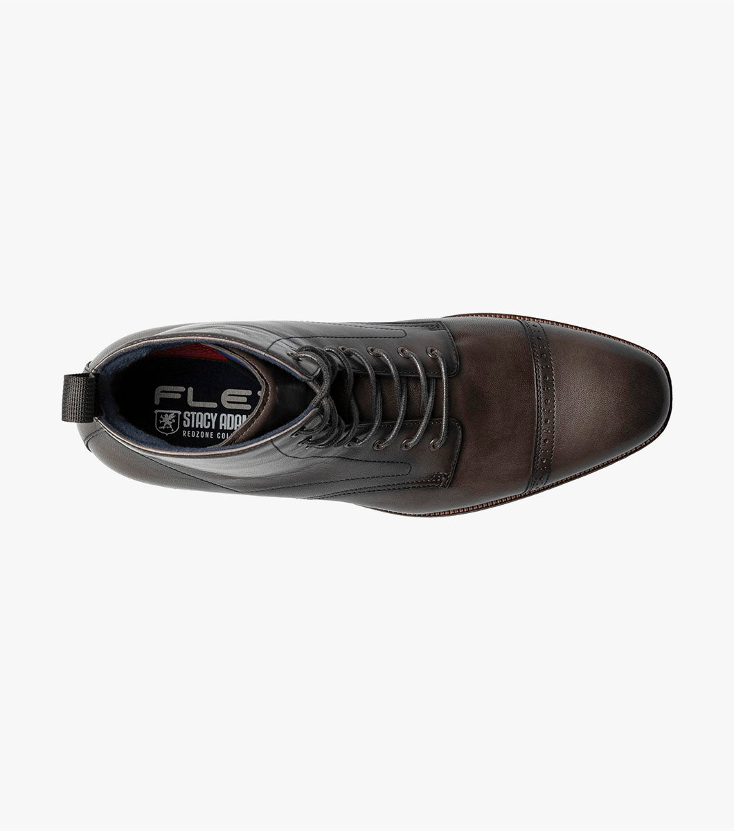 Stacy Adams Henry Cap Toe Lace Up Boot by Stacy Adams Shoes - 7