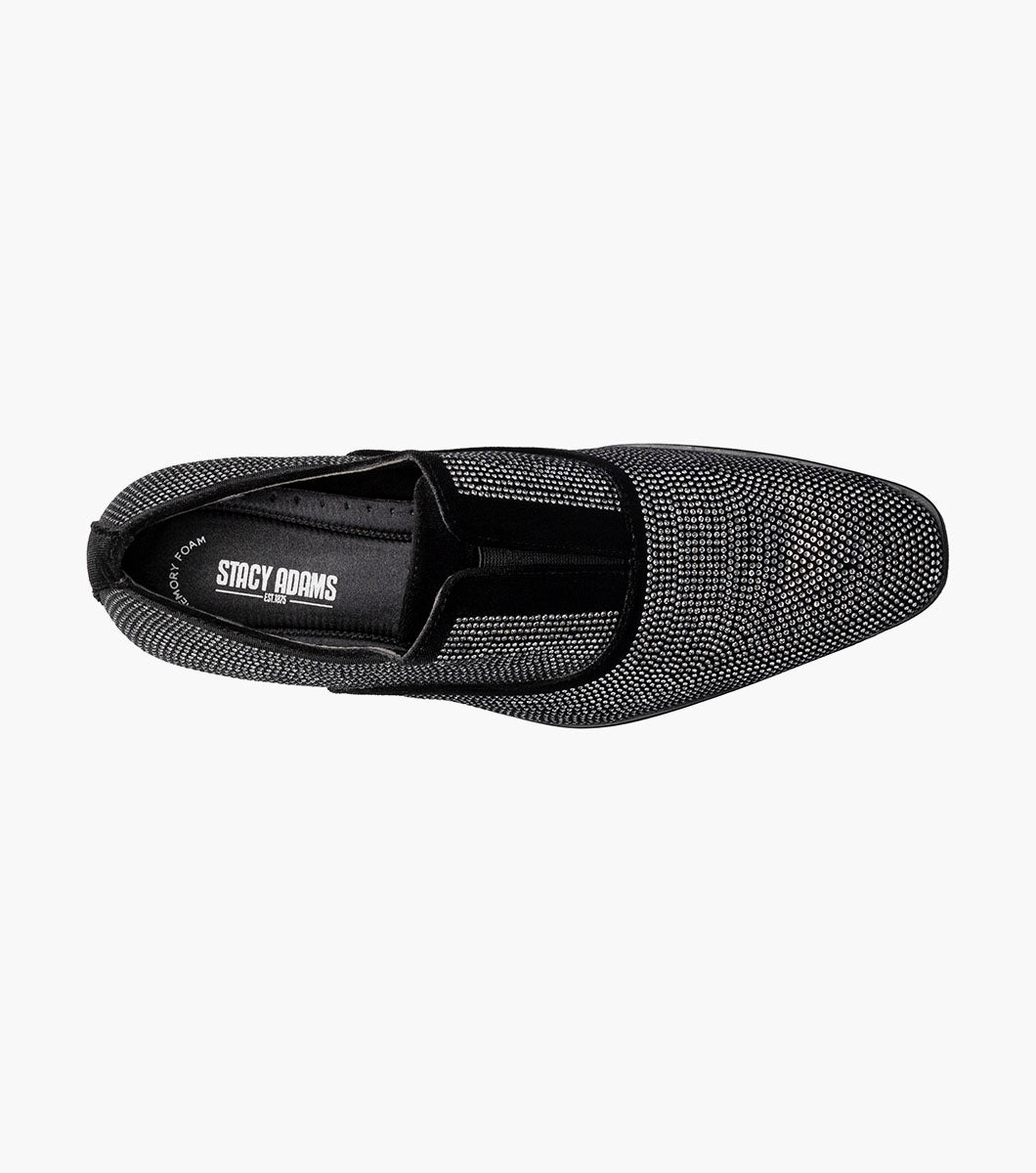 Stacy Adams Starleigh Rhinestone Plain Toe Slip On by Stacy Adams Shoes - 7