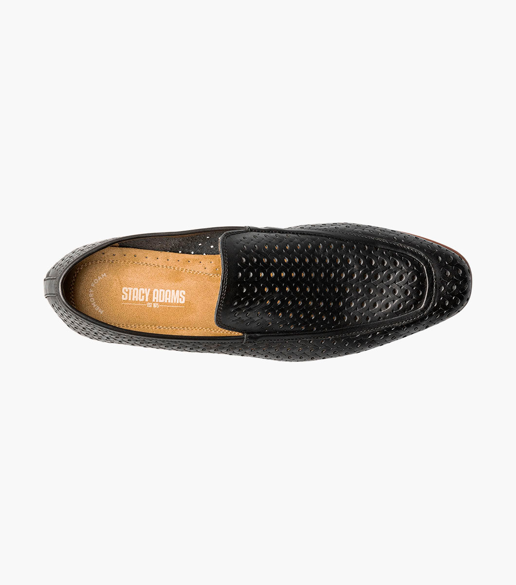 Stacy Adams Winden Moc Toe Perf Slip On by Stacy Adams Shoes - 7.5