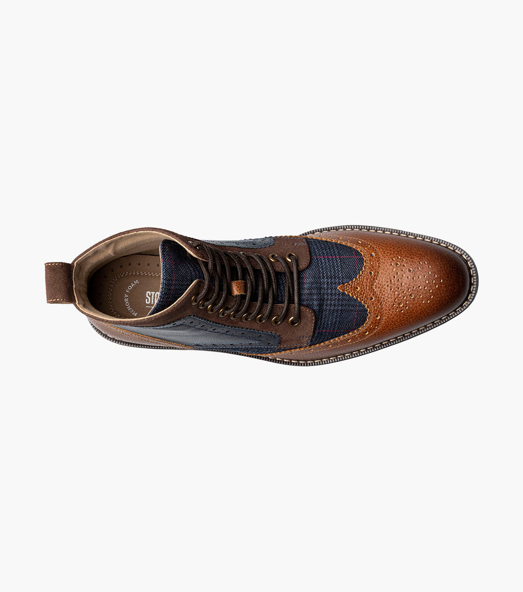 Stacy Adams Finnegan Wingtip Lace Up Boot by Stacy Adams Shoes - 14