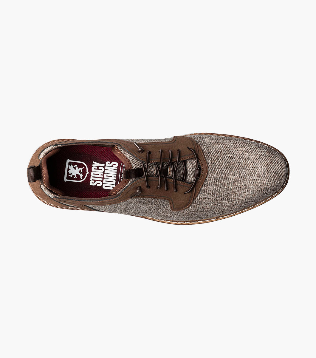 Stacy Adams Scanlan Plain Toe Elastic Lace Up by Stacy Adams Shoes - 7