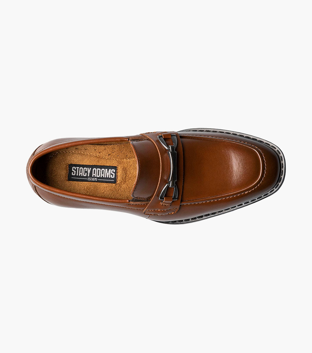 Stacy Adams Kids Kaylor Moc Toe Bit Slip On by Stacy Adams Shoes - 11