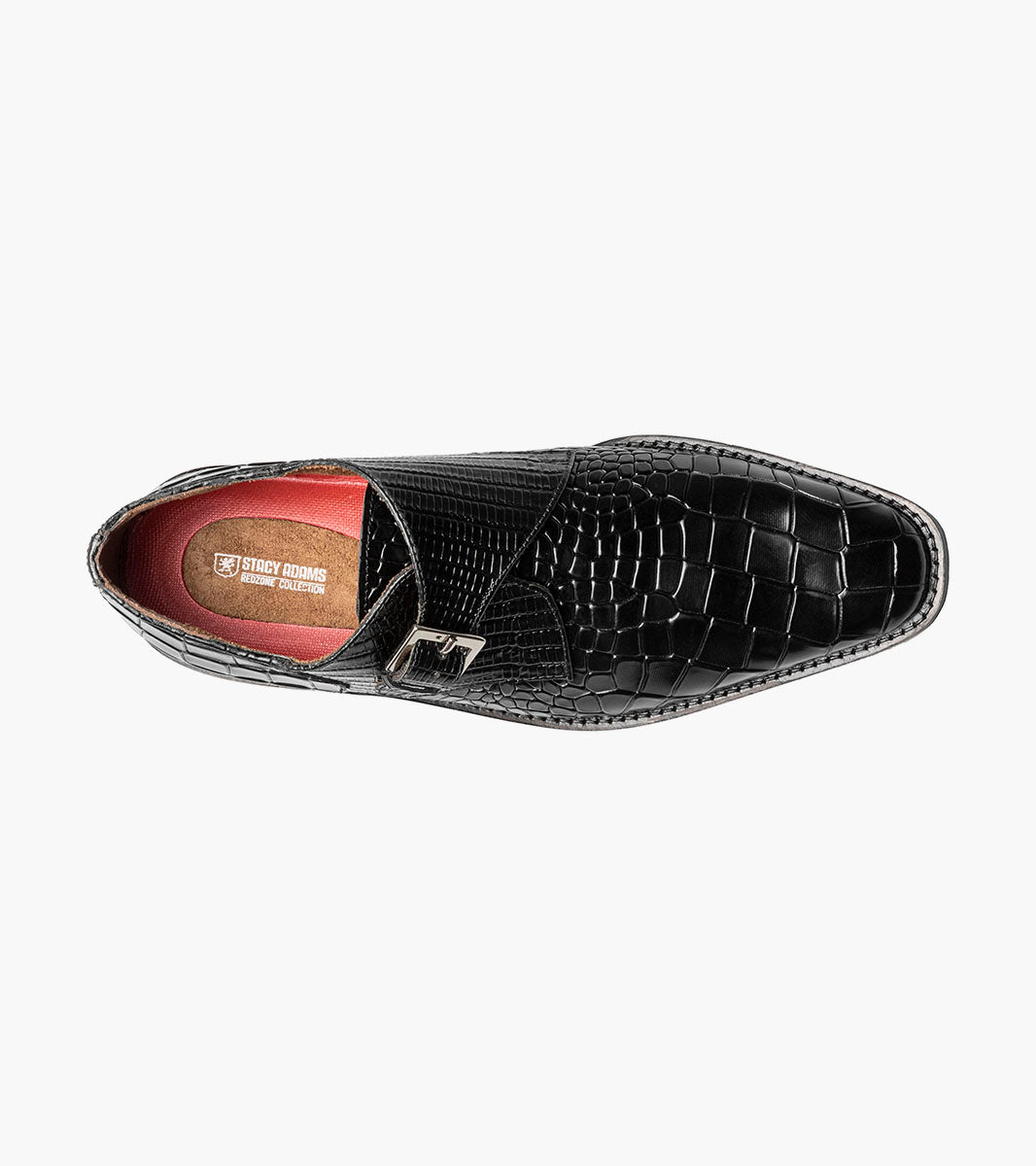 Stacy Adams Rapino Plain Toe Monk Strap by Stacy Adams Shoes - 7