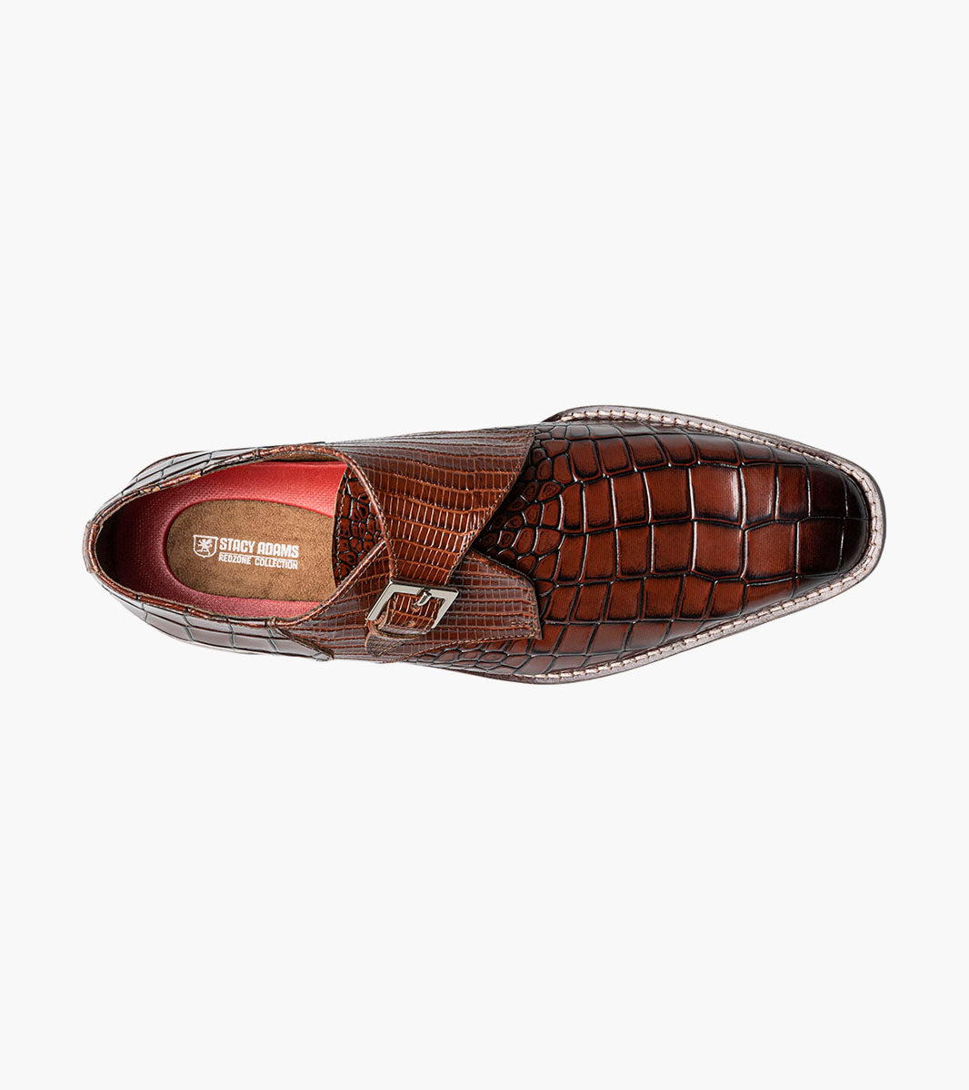 Stacy Adams Rapino Plain Toe Monk Strap by Stacy Adams Shoes - 7