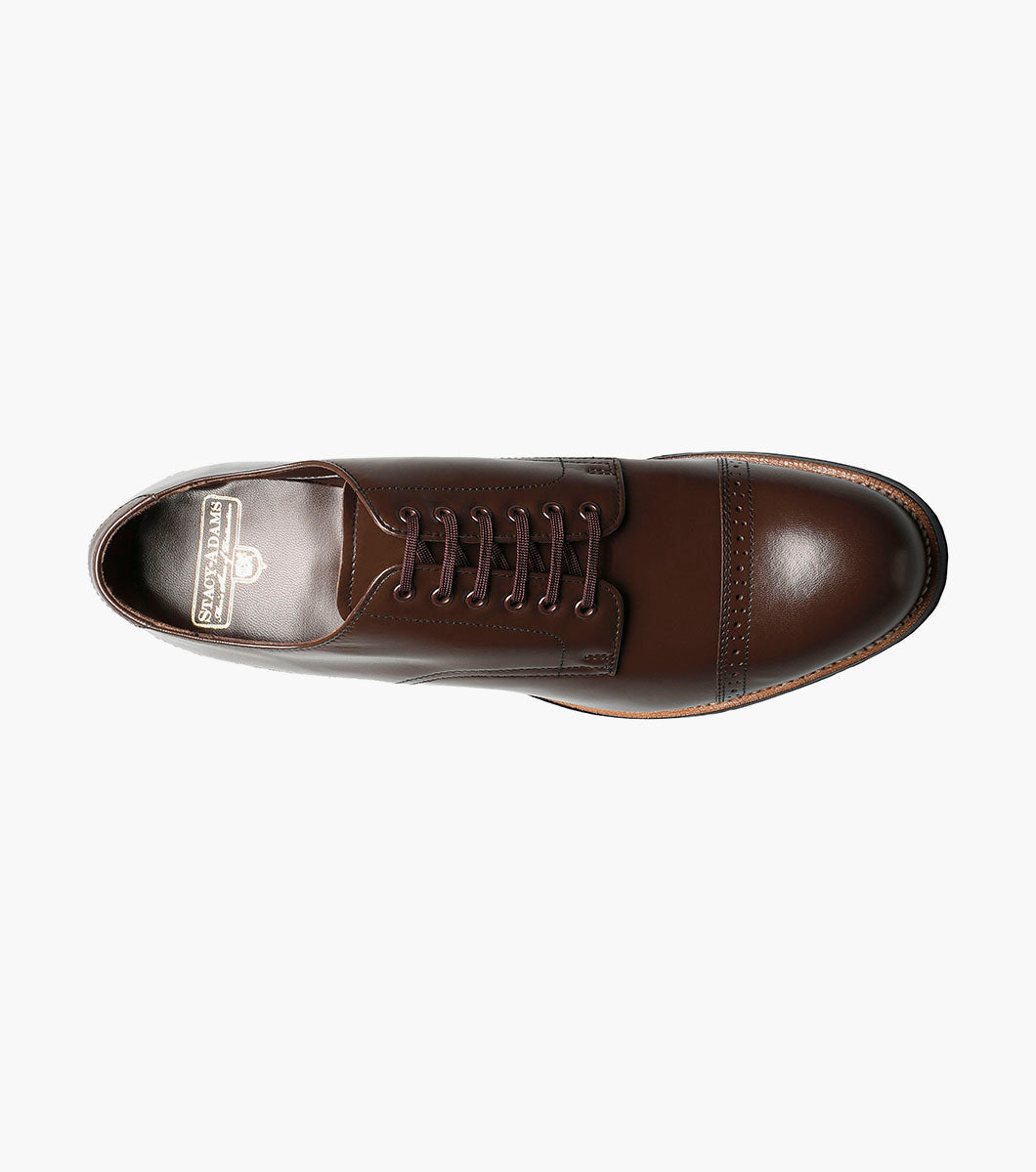 Stacy Adams MADISON Cap Toe Oxford Brown by Stacy Adams Shoes - 6.5
