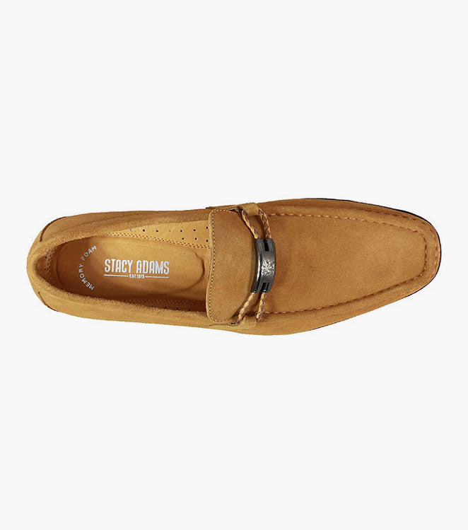 Stacy Adams Neville Moc Toe Bit Slip On by Stacy Adams Shoes - 7