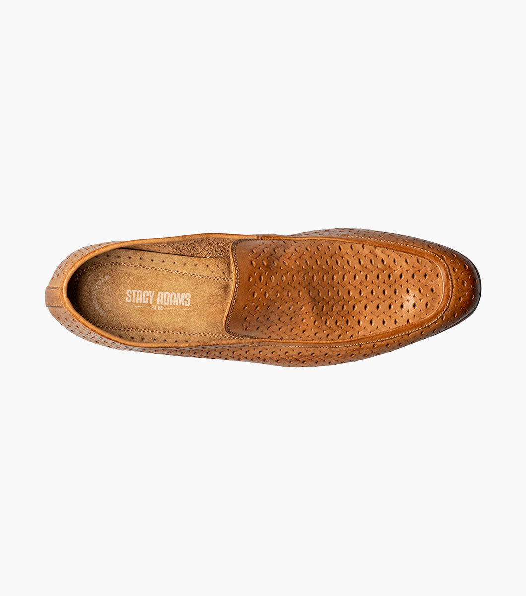 Stacy Adams Winden Moc Toe Perf Slip On by Stacy Adams Shoes - 7.5