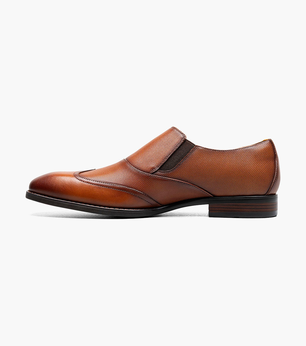Stacy Adams Lockwood Wingtip Ornament Slip On by Stacy Adams Shoes - 7.5