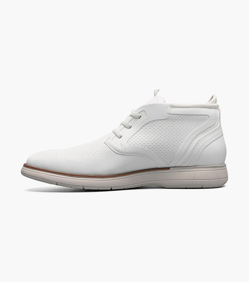 EASTMONT Plain Toe Elastic Lace Chukka Boot