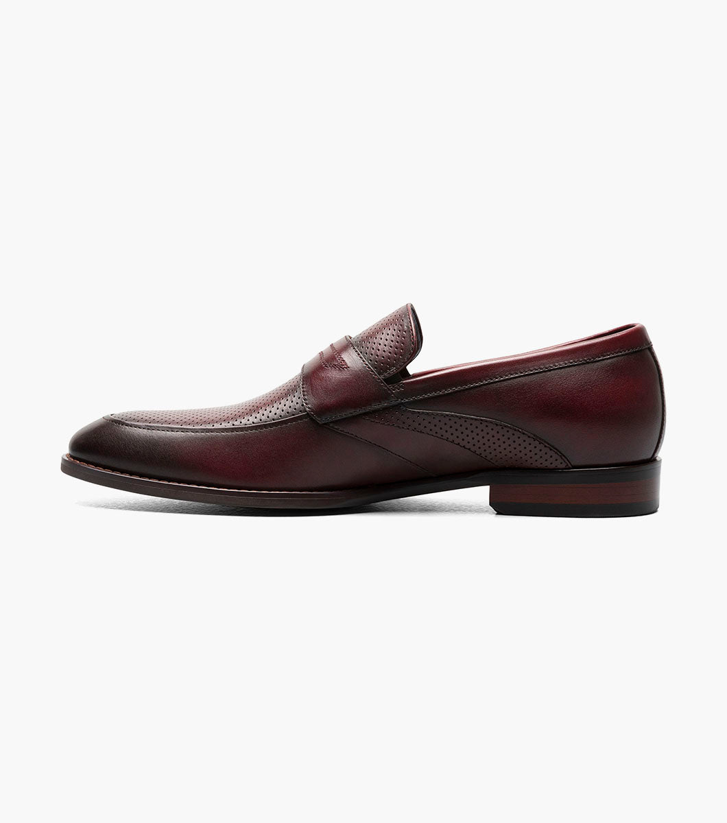 Stacy Adams Karnes Moc Toe Penny Slip On by Stacy Adams Shoes - 10.5