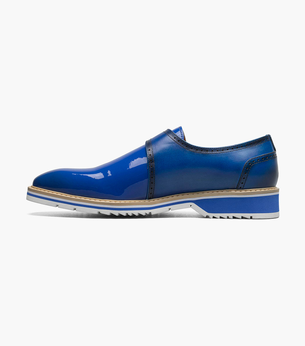 Stacy Adams Bartram Plain Toe Monk Strap by Stacy Adams Shoes - 7