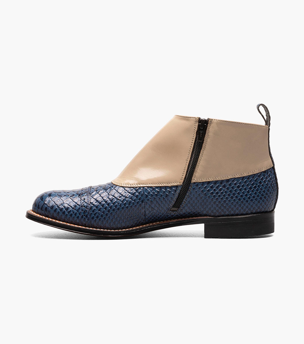 Stacy Adams Madison Spectator Spat Cap Toe Demi Boot by Stacy Adams Shoes - 7