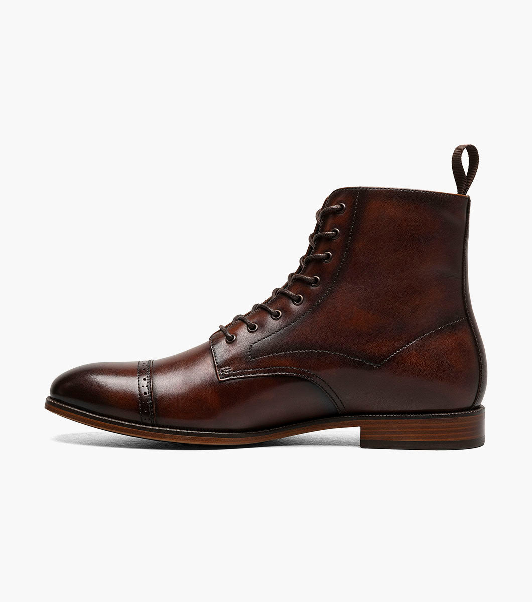 Stacy Adams Henry Cap Toe Lace Up Boot by Stacy Adams Shoes - 7