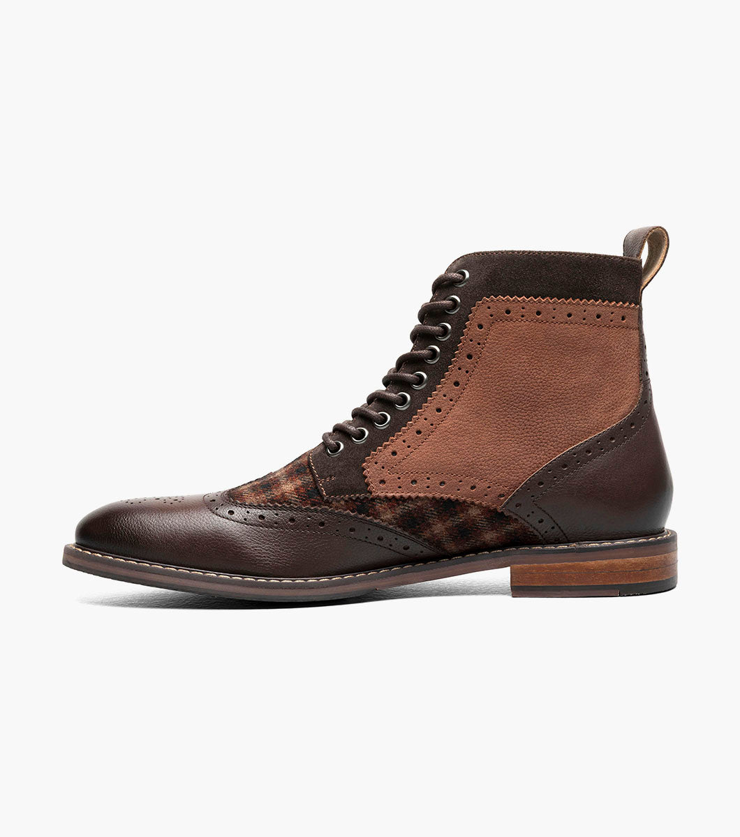 Stacy Adams Finnegan Wingtip Lace Up Boot by Stacy Adams Shoes - 14