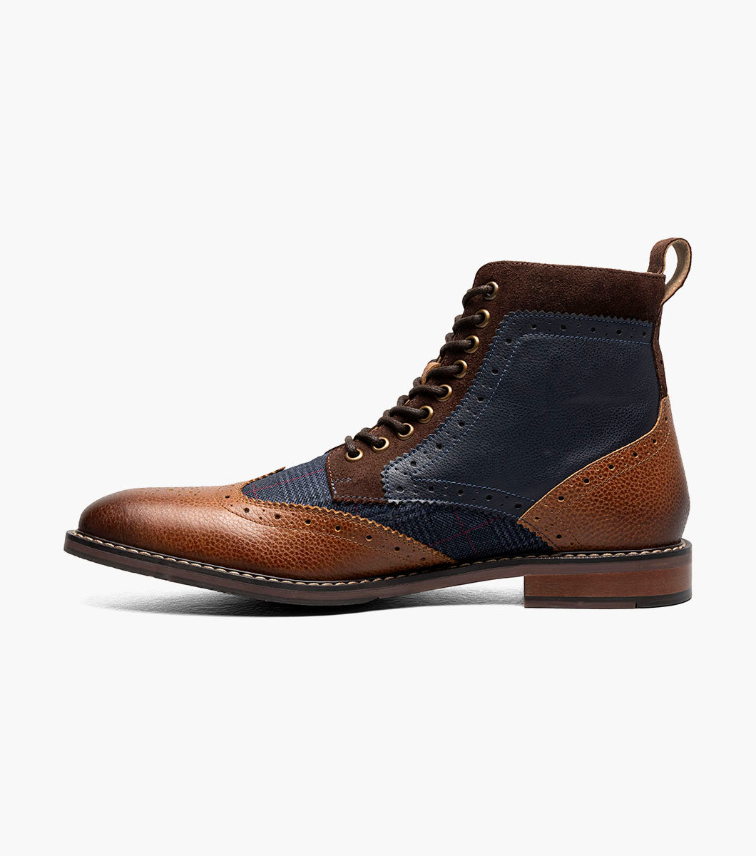 Stacy Adams Finnegan Wingtip Lace Up Boot by Stacy Adams Shoes - 14