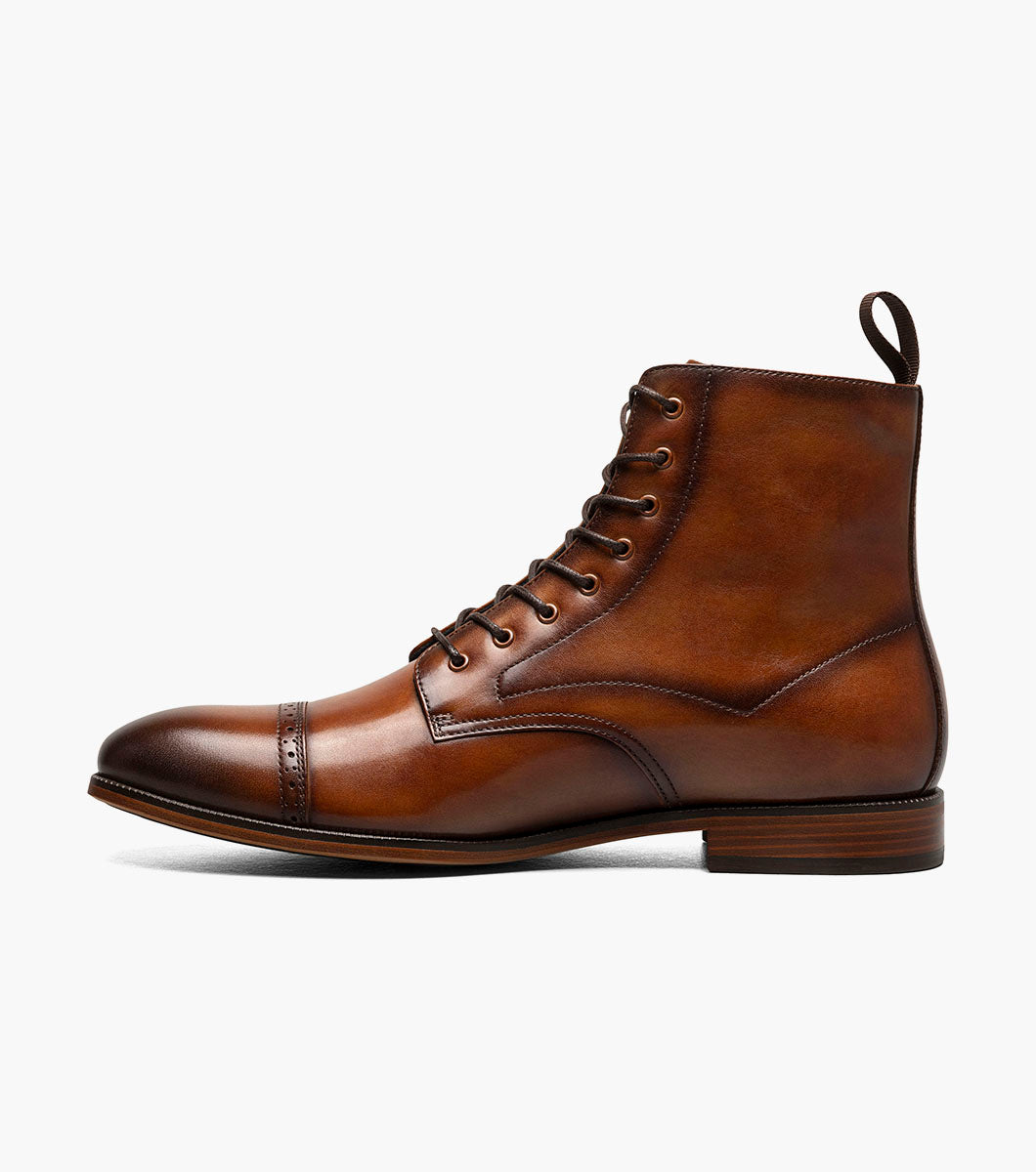 Stacy Adams Henry Cap Toe Lace Up Boot by Stacy Adams Shoes - 7