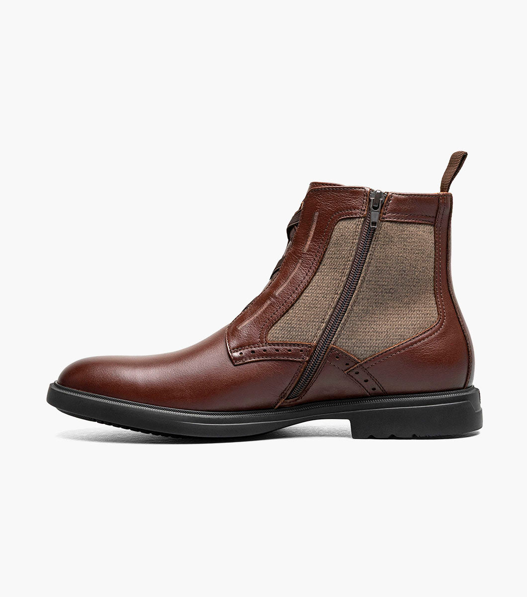 Stacy Adams Thompson Plain Toe Elastic Lace Boot by Stacy Adams Shoes - 7